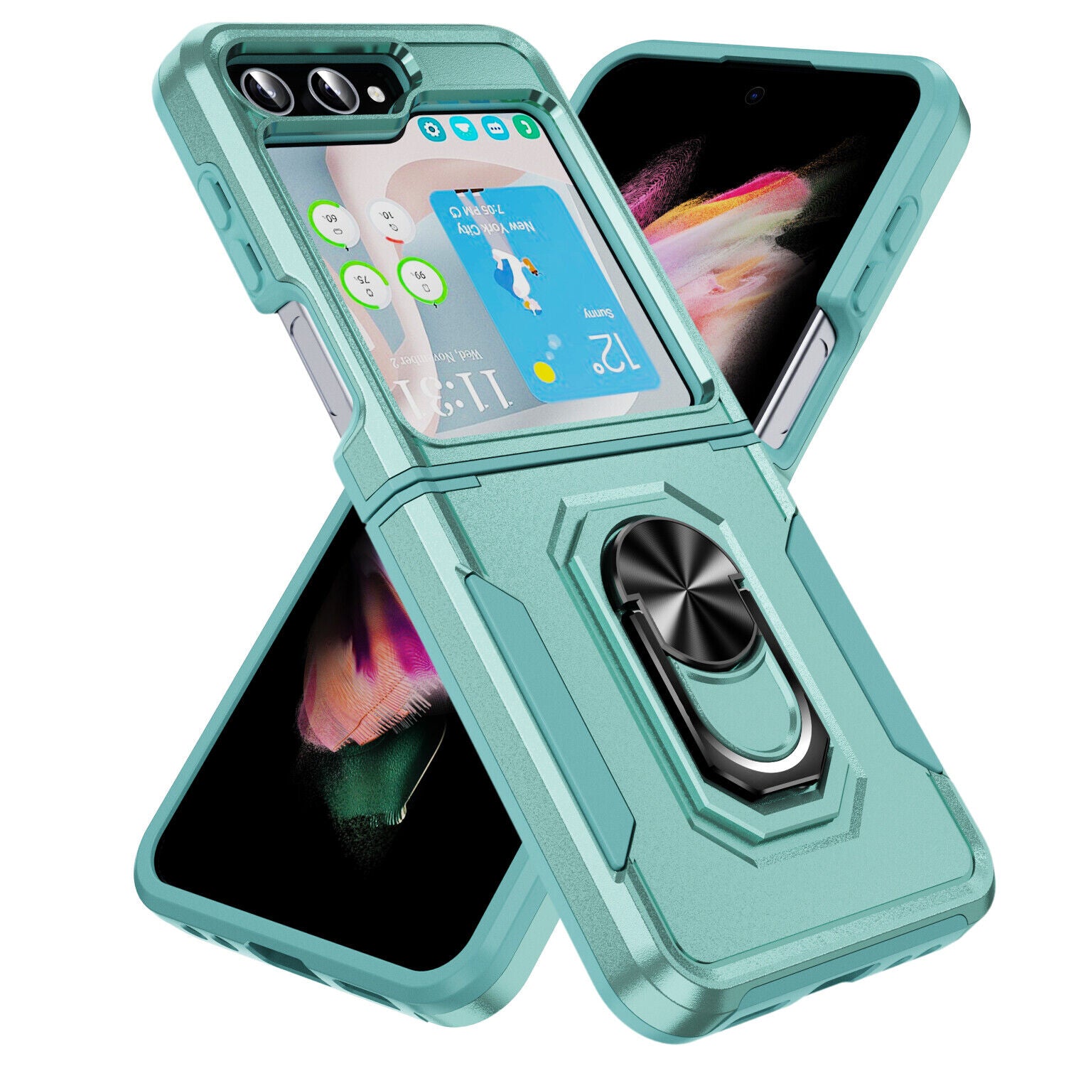 Coque robuste avec anneau pour Samsung Galaxy Z Flip 6 5G Coque robuste avec anneau pour Samsung Galaxy Z Flip 6 5G